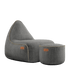 Cobana Lounge Chair & Pouf | Cobana Lounge Chair & Pouf - Cobana Grey | SACKit