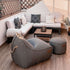 Cobana Lounge Chair & Pouf | Cobana Lounge Chair & Pouf - Cobana Grey | SACKit