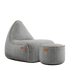 Cobana Lounge Chair & Pouf | Cobana Lounge Chair & Pouf - Cobana Grey | SACKit