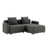 Cobana Lounge Sofa - 2 seater | Cobana Lounge Sofa - 2 seater - Cobana Grey Med armlæn Med puf | SACKit