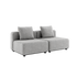 Cobana Lounge Sofa 2-personers uden armlæn i Cobana Sand Melange, udendørs modulopbygget sofa.