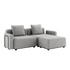 Cobana Lounge Sofa 2-personers udendørs sofa i Cobana Sand Melange med armlæn og puf.