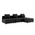 Cobana Lounge Sofa - 3 seater | Cobana Lounge Sofa - 3 seater - Cobana Black Uden armlæn Med puf | SACKit