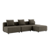 Cobana Lounge Sofa - 3 seater | Cobana Lounge Sofa - 3 seater - Cobana Brown Uden armlæn Med puf | SACKit