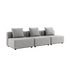 Cobana Lounge Sofa - 3 seater | Cobana Lounge Sofa - 3 seater - Cobana Sand Melange Uden armlæn Uden puf | SACKit