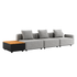 Cobana Lounge Sofa - 3 seater w/ Patio Storage Table