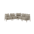Kirra Lounge Sofa corner module in sand color with aluminum frame and Olefin textile for outdoor use