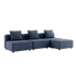 Cobana Lounge Sofa - 3 seater | Cobana Lounge Sofa - 3 seater - Kirra Indigo Uden armlæn Med puf | SACKit