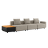 Cobana Lounge Sofa - 3 seater w/ Patio Storage Table | Cobana Lounge Sofa - 3 seater w/ Patio Storage Table - Kirra Sand Uden puf | SACKit