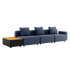 Cobana Lounge Sofa - 3 seater w/ Patio Storage Table | Cobana Lounge Sofa - 3 seater w/ Patio Storage Table - Kirra Indigo Uden puf | SACKit