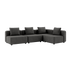 Cobana Lounge Sofa hjørnesofa i grå uden armlæn med rene, skandinaviske linjer til udendørs brug.