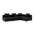 Sort Cobana Lounge Sofa uden armlæn i modulopbygget design til udendørs brug.
