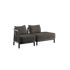 Kirra Lounge Sofa - 2 seater w/ open end | Kirra Lounge Sofa - 2 seater w/ open end - Kirra Noir Venstre | SACKit