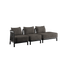 Kirra Lounge Sofa - 3 seater w/ open end | Kirra Lounge Sofa - 3 seater w/ open end - Kirra Noir Venstre | SACKit