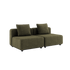 Cobana Lounge Sofa - 2 seater | Cobana Lounge Sofa - 2 seater - Kirra Olive Uden armlæn Uden puf | SACKit