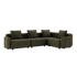 Kirra Olive Cobana Lounge Sofa 4-seater corner with armrests in outdoor setting
