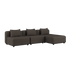 Cobana Lounge Sofa - 3 Seater Chaise | Cobana Lounge Sofa - 3 Seater Chaise - Cobana Brown | SACKit