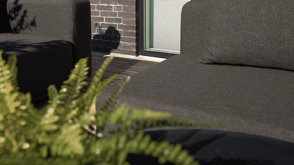 Cobana Lounge Sofa - 3 seater w/ Patio Storage Table - Udendørs 4 personers lounge sofa med sidebord