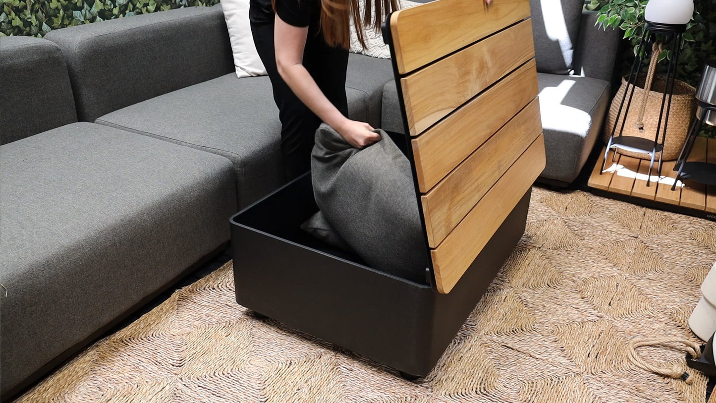 Patio Storage Table - Lounge modul – Udendørs bord med opbevaring