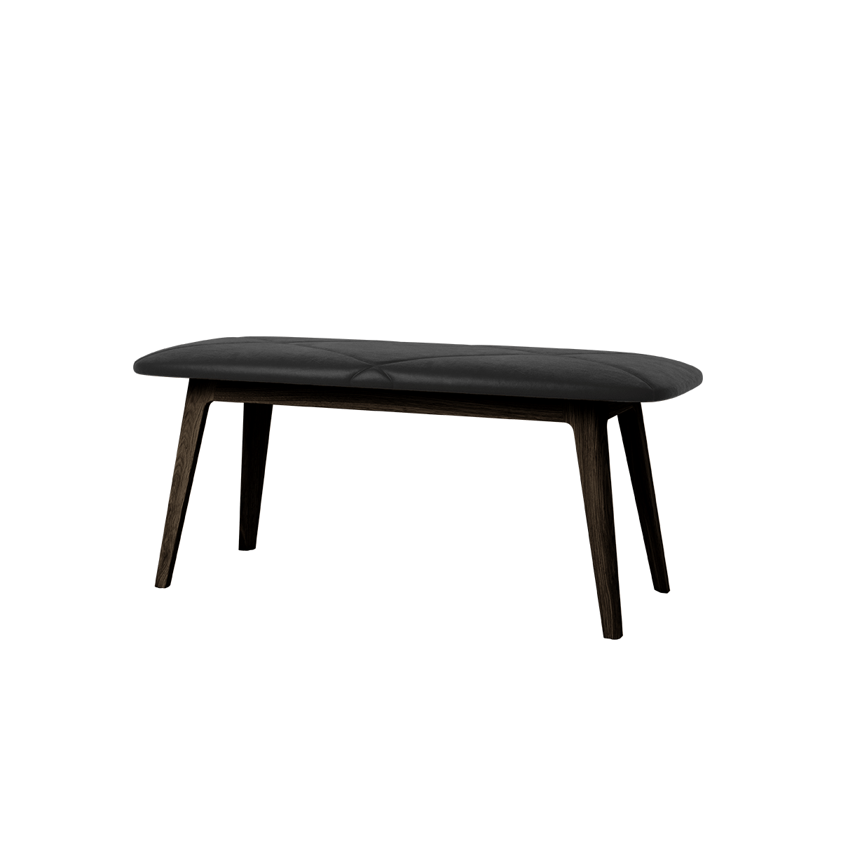  | Nordic Bench - Dark Stained Oak - Terra Black | SACKit