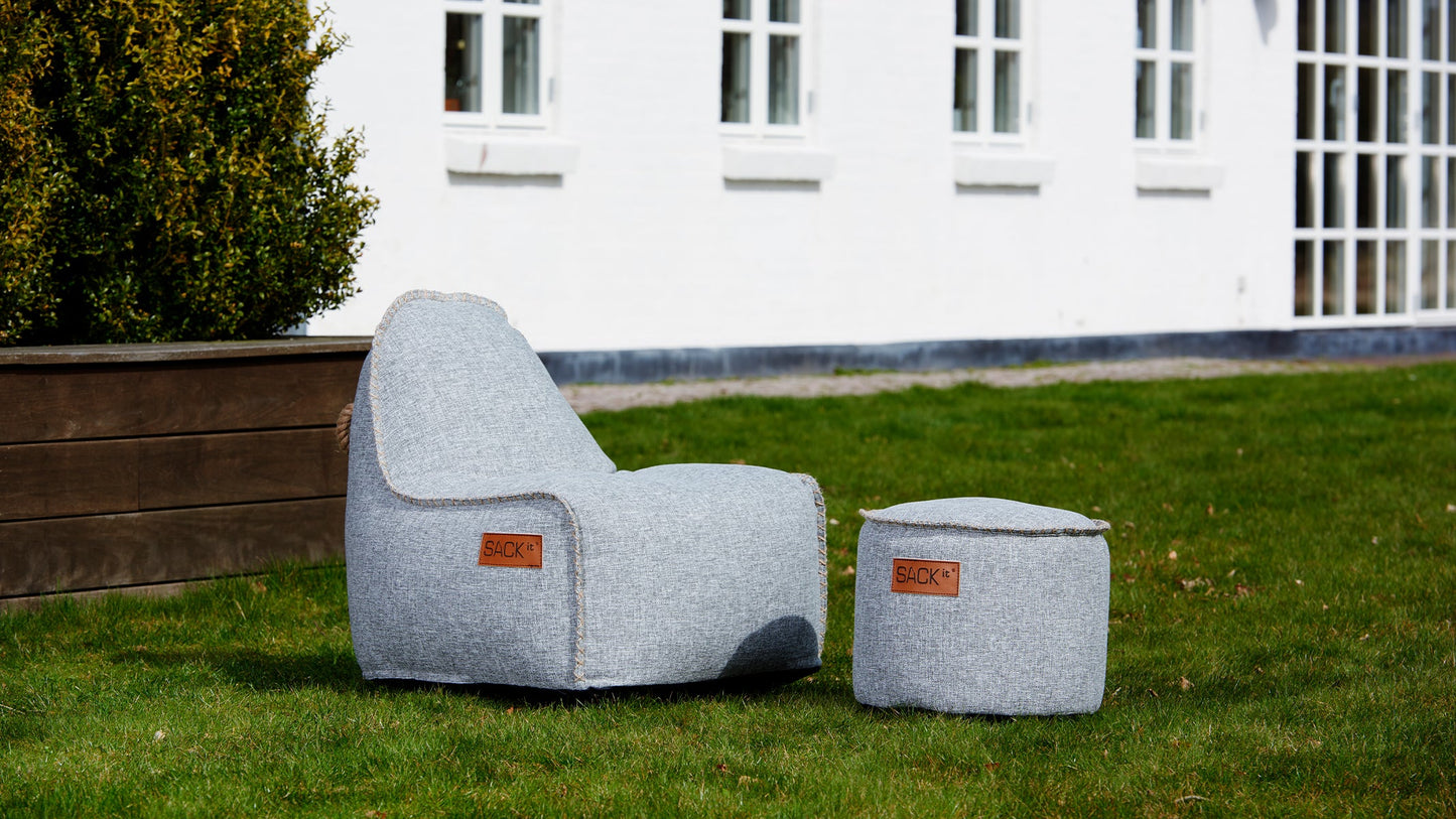 Cobana Junior Lounge Chair & Pouf - Børnesækkestol med puf til udenfor og indenfor