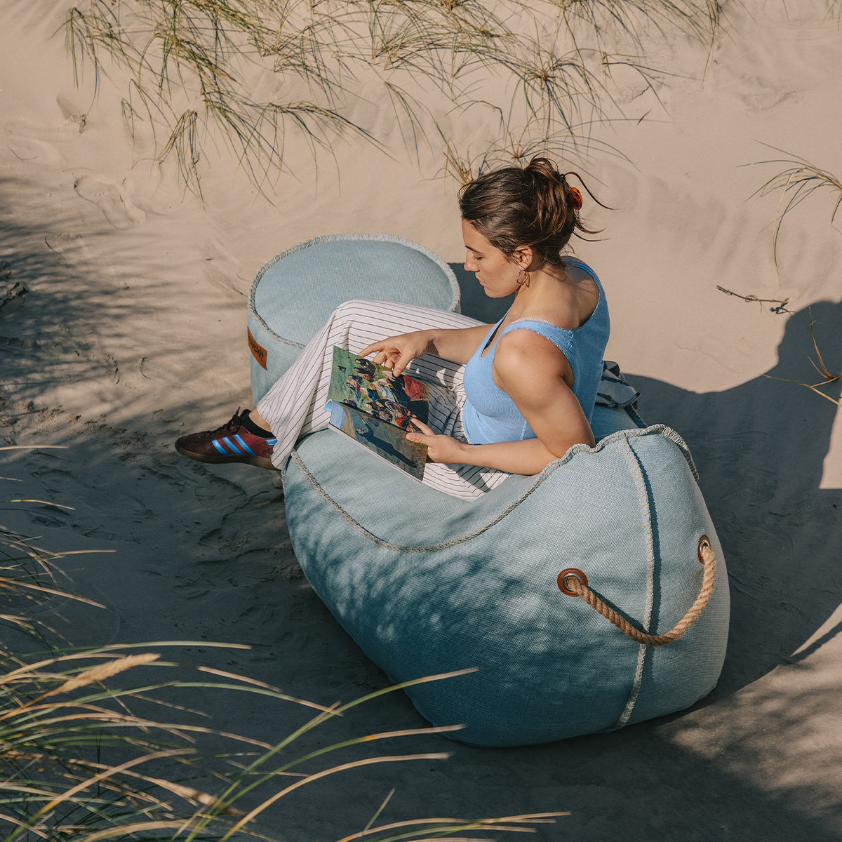 Cobana Lounge Chair & Pouf - Indendørs og udendørs sækkestol med puf