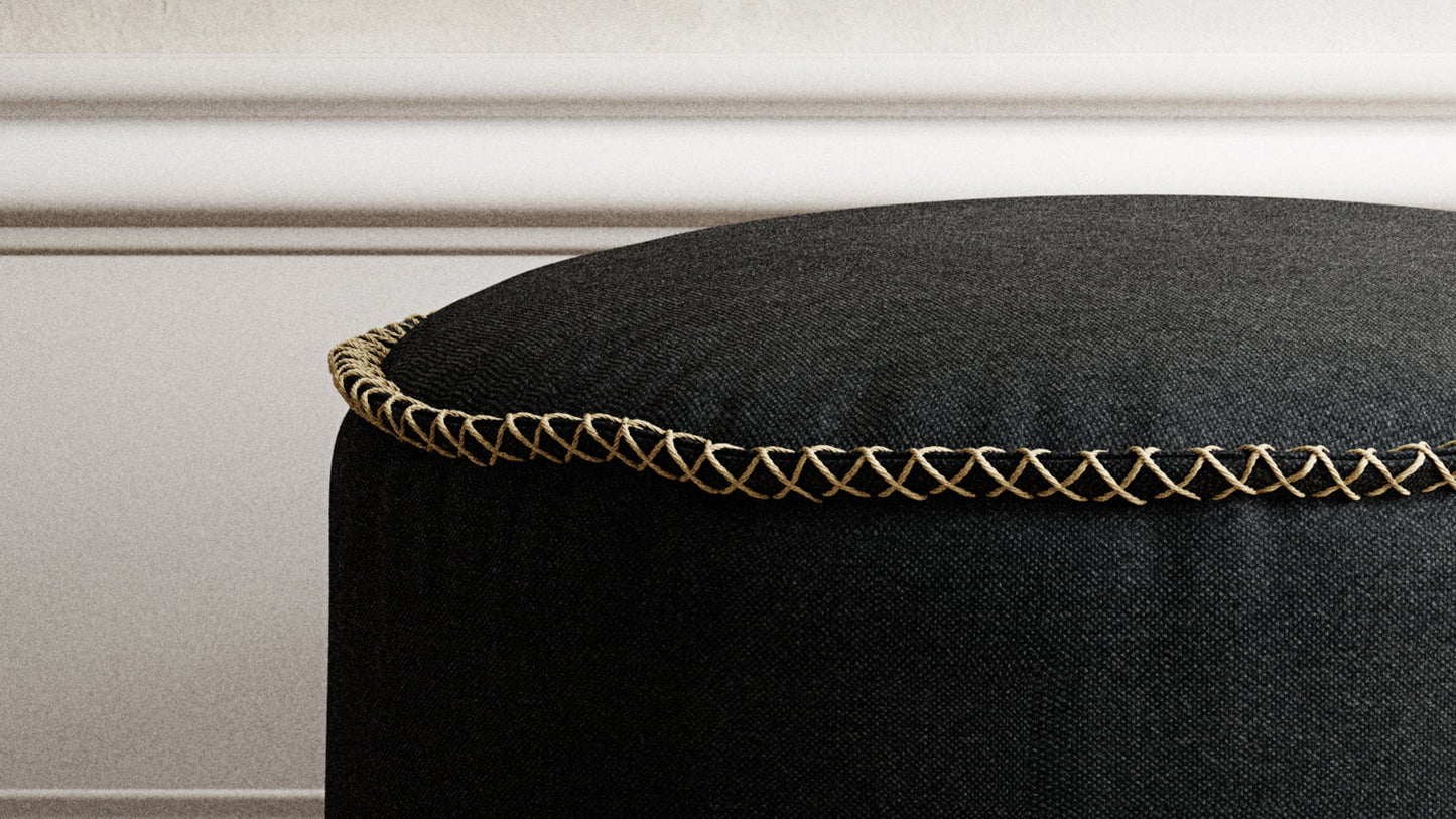 Canvas Pouf - Puf til indendørs brug