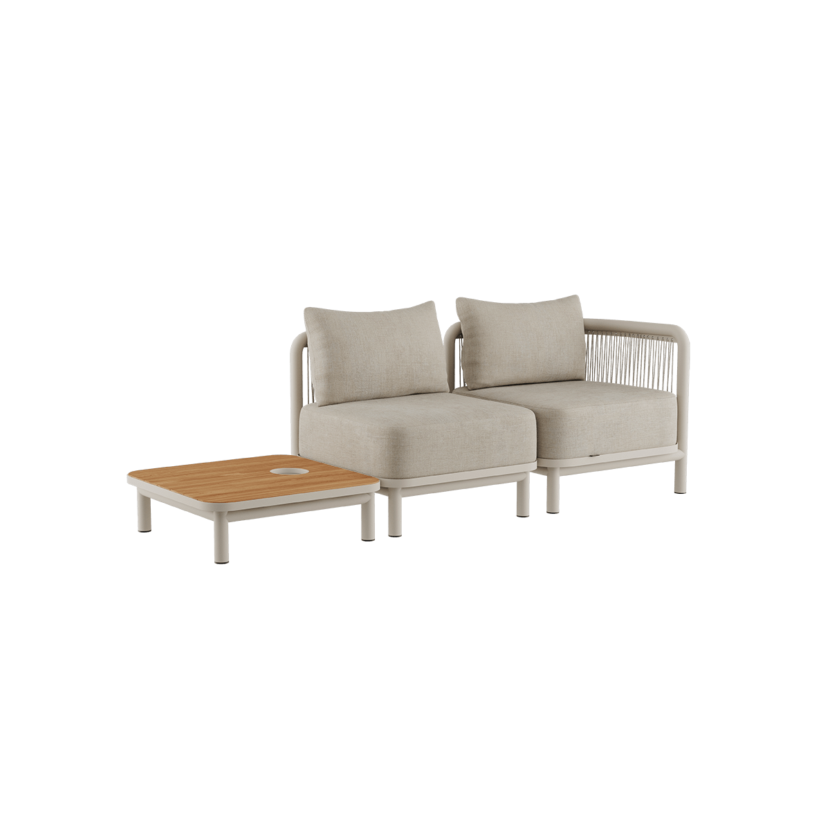 variant_9580058% | Kirra Lounge Sofa - 2 pers. m. Kirra Table - Uden Accessory Fit | SACKit