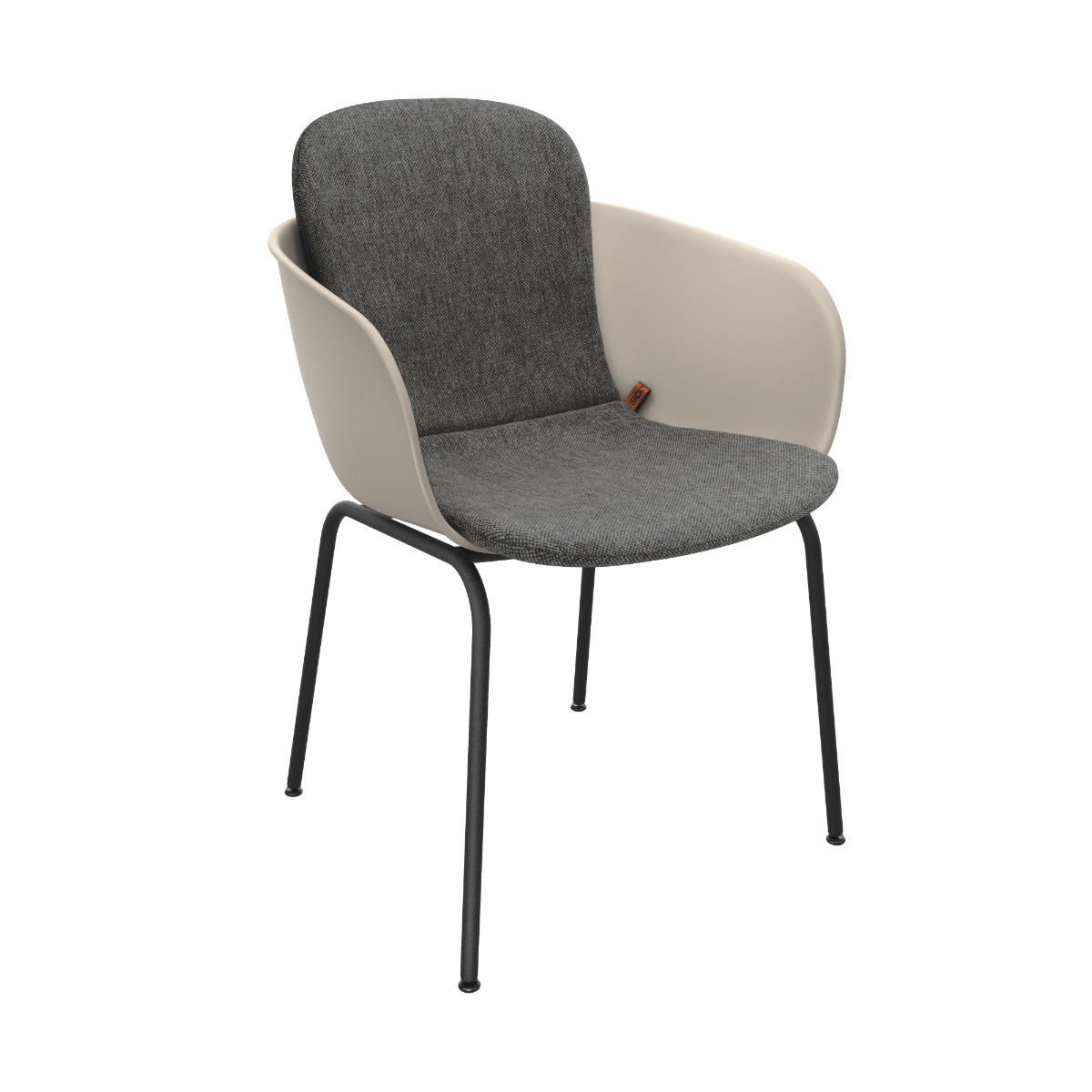  | Patio Dining Table Ø133 + Patio Chair no. One S2 - Taupe Cobana Grey - SACKit - Danmark