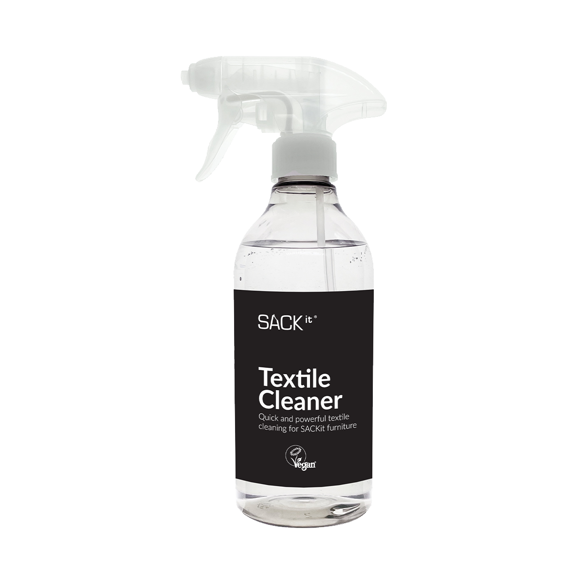 sackit tekstilrens i sprayflaske til hurtig og effektiv fjernelse af pletter på tekstilmøbler пригод.