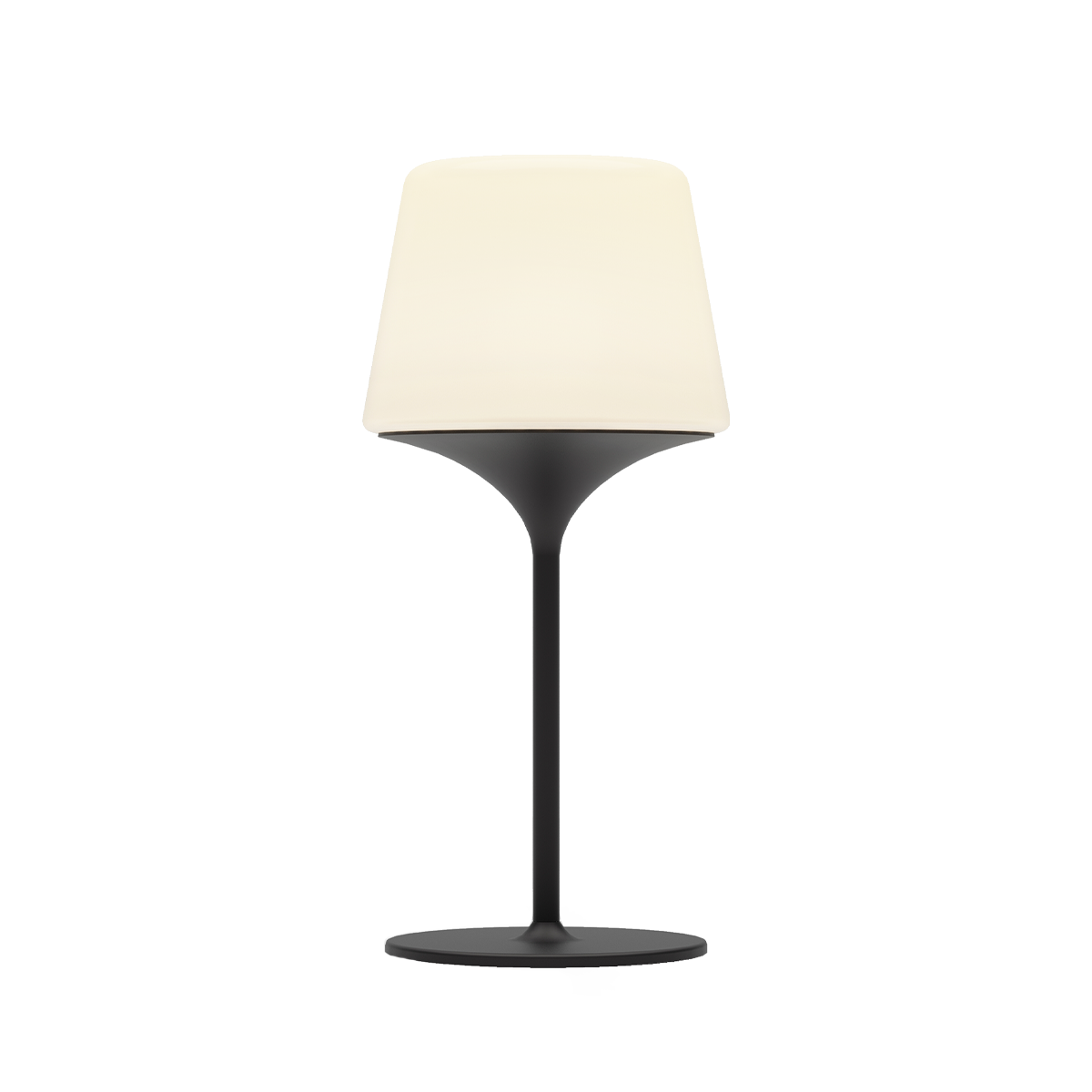 Ambience Lamp Intelligent+ med Aalborg base i rustfrit stål og frostsikkert opalglas til udendørs brug