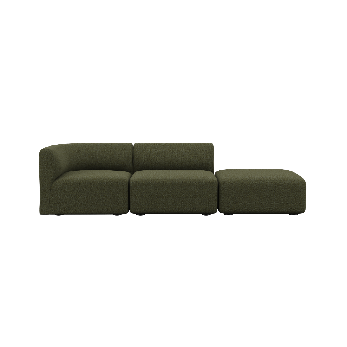  | Fjord Sofa - 2 pers. med open end - Cosmo Olive | SACKit | Fjord Sofa - 2 pers. med open end - Cosmo Olive | SACKit