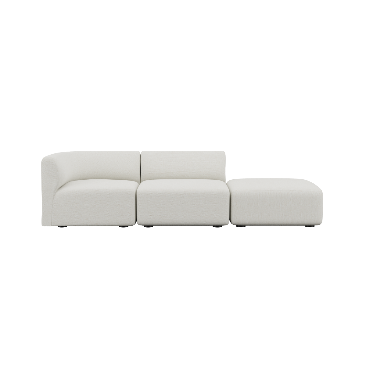  | Fjord Sofa - 2 pers. med open end - Sealife Ivory | SACKit | Fjord Sofa - 2 pers. med open end - Sealife Ivory | SACKit