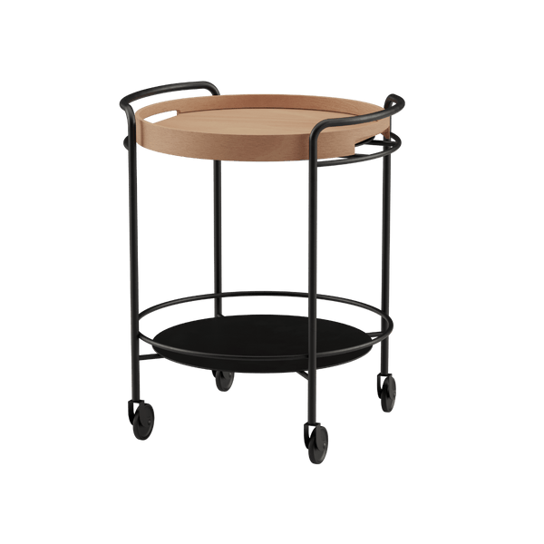 variant_80008% | Serving Table w/ Nordic Serving Tray - Natural Oak | SACKit