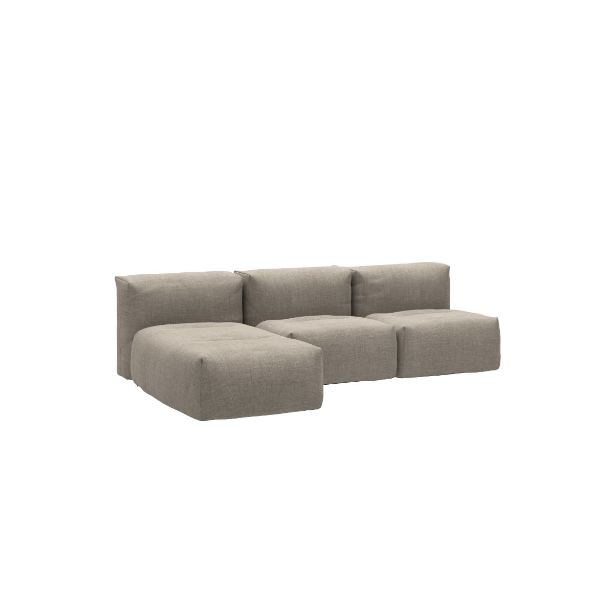  | Soft Sofa - 3 seater w/ Lounger - Kirra Sand | SACKit