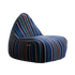 Multifarvet Lounge Chair Paul Smith Limited Edition sækkestol med bomuldsbetræk og matchende puf.