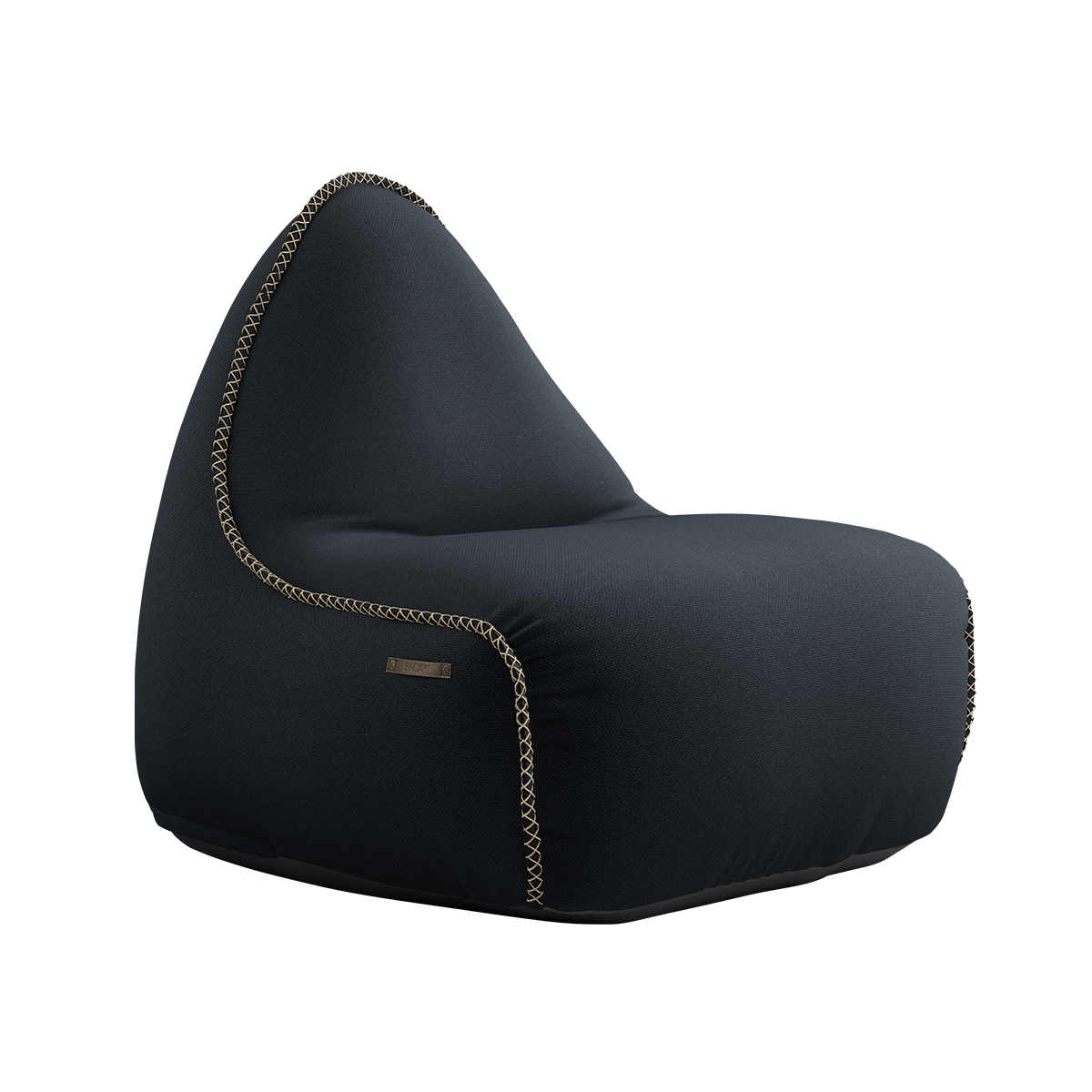  | Cura Lounge Chair & Pouf - Cura Black | SACKit