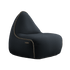  | Cura Lounge Chair & Pouf - Cura Black | SACKit