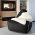  | Canvas Lounge Chair & Pouf - Canvas Black | SACKit