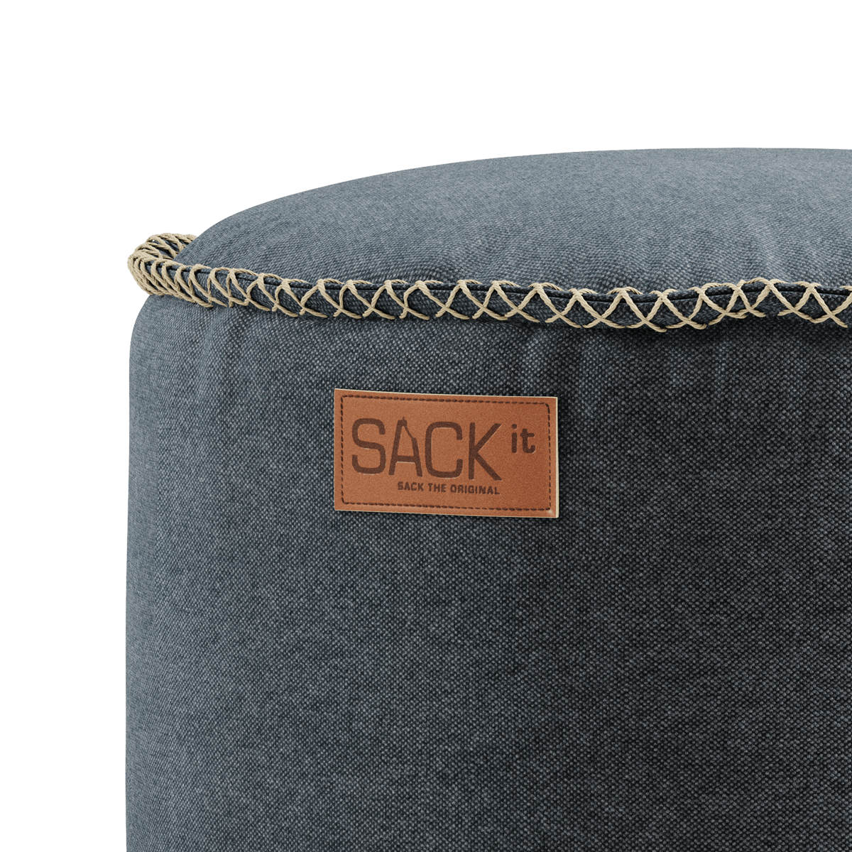  | Canvas Pouf - Canvas Petrol | SACKit