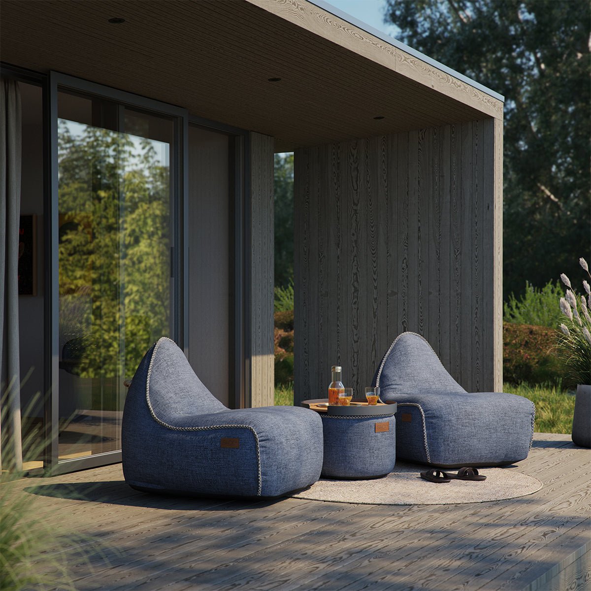  | Cobana Pouf - Kirra Indigo | SACKit