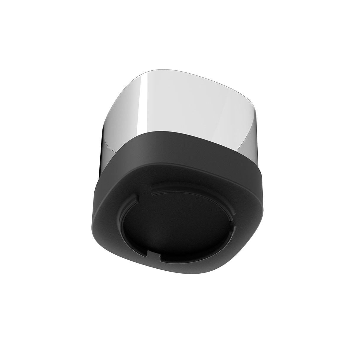 SACKit Bio Lamp udendørs lampe i sort rustfrit stål med varmebestandigt glas og rund form.