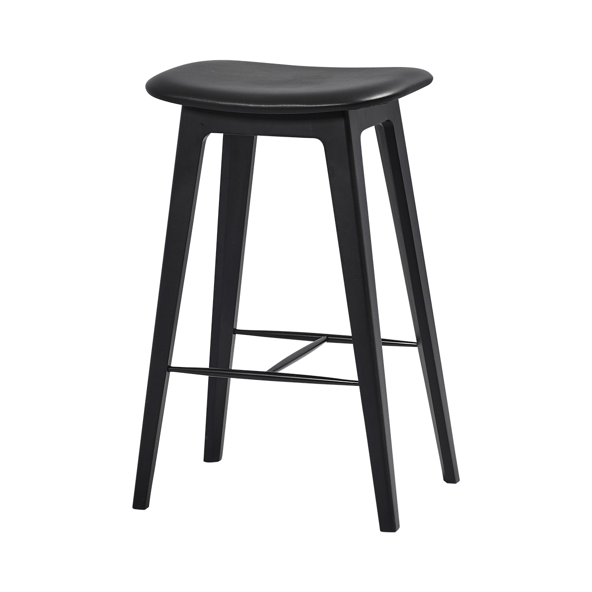  | Nordic Bar Stool - Beech (2. sortering) - 73 cm Ultra Black | SACKit