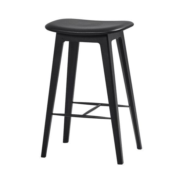 variant_8593202% | Nordic Bar Stool - Beech (2. sortering) - 73 cm Ultra Black | SACKit