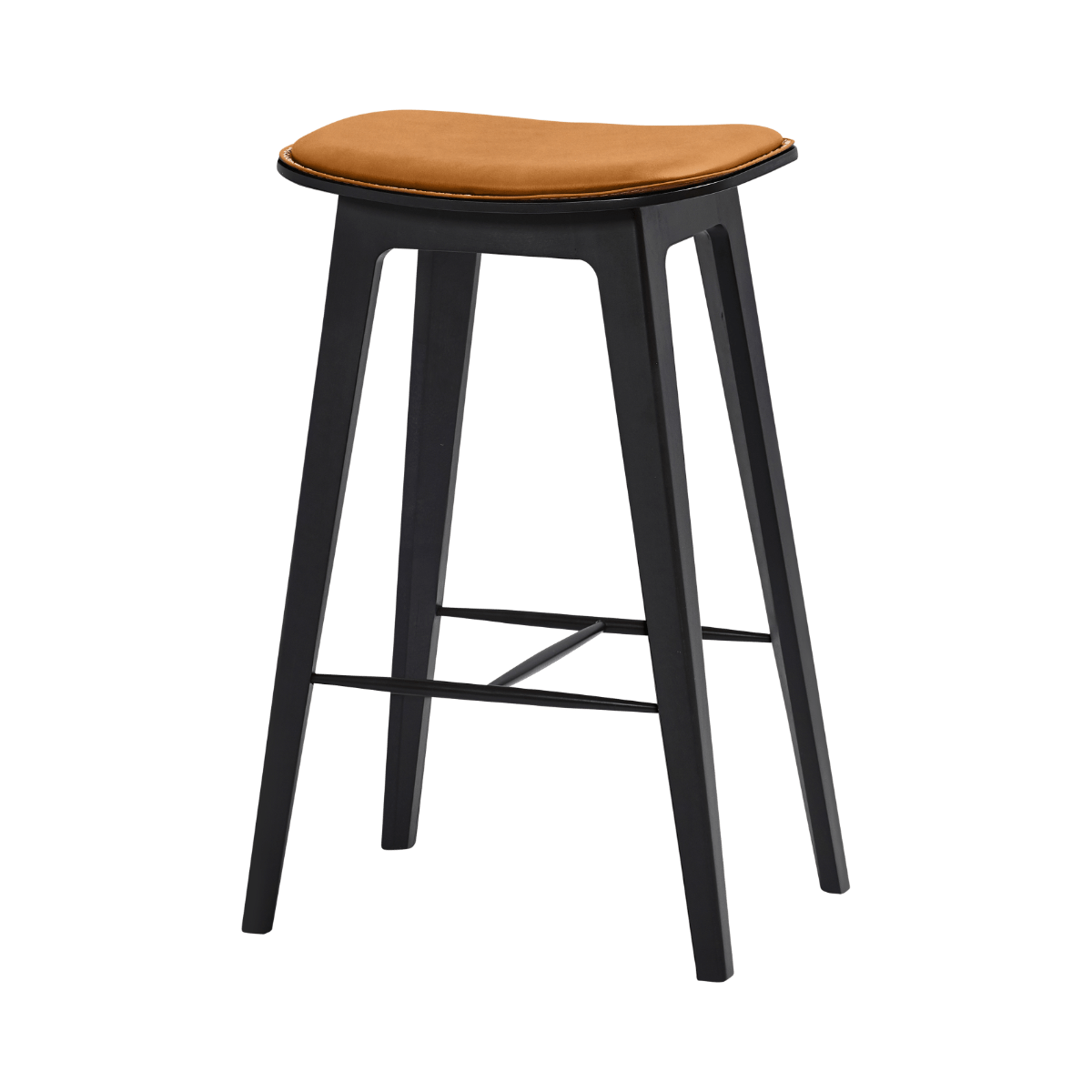  | Nordic Bar Stool - Beech with stitches - 68 cm Luna Sandstone | SACKit