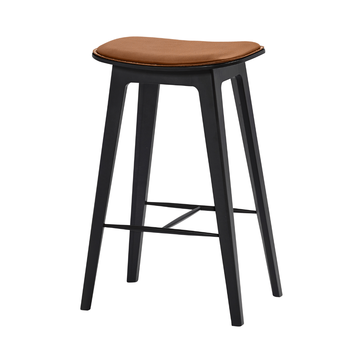  | Nordic Bar Stool - Beech with stitches - 68 cm Terra Safari | SACKit