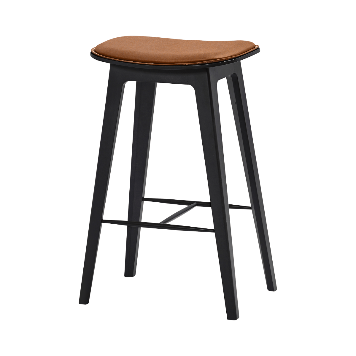 variant_8594311% | Nordic Bar Stool - Beech with stitches [Contract] - 68 cm Terra Safari | SACKit