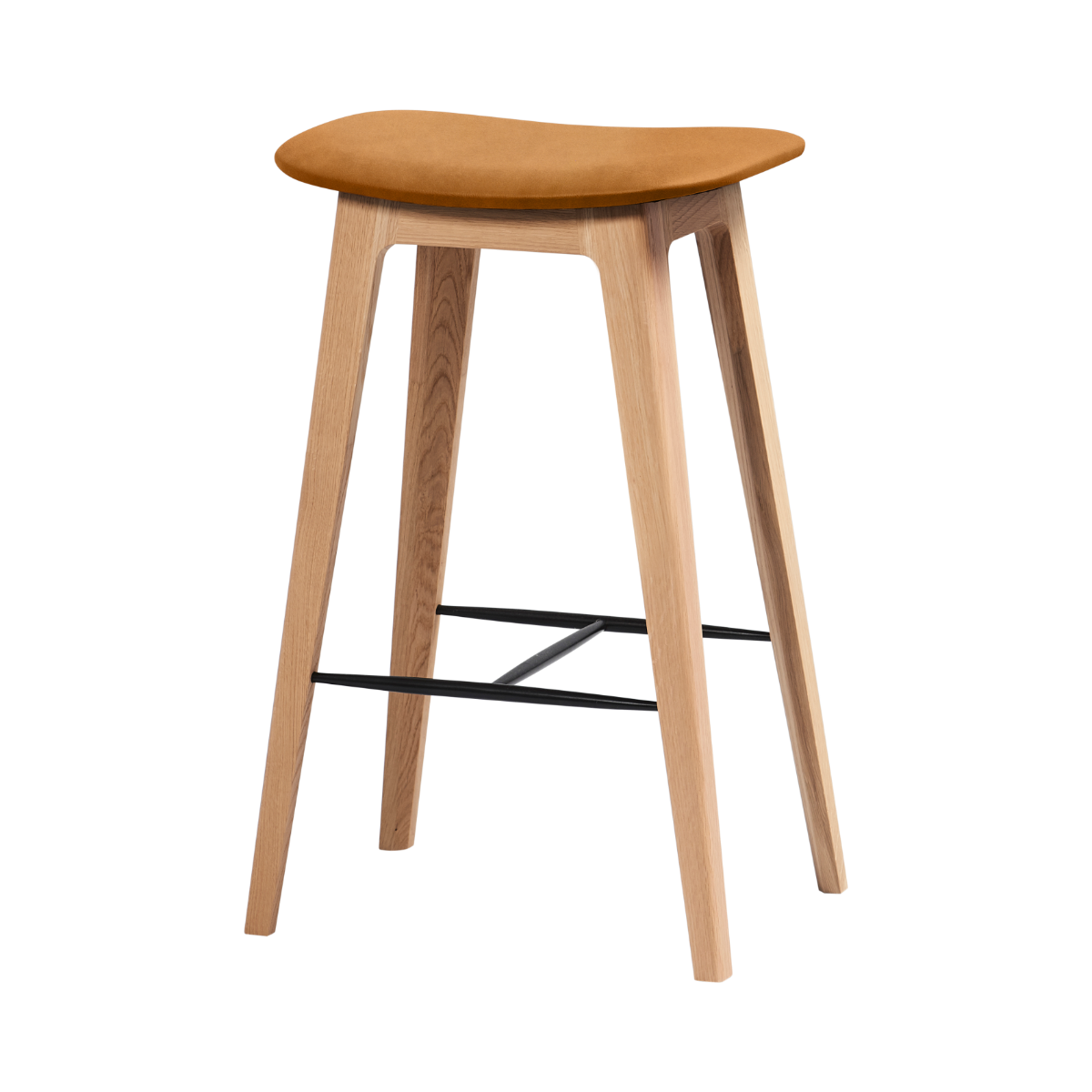  | Nordic Bar Stool - Oak [Contract] - 68 cm Terra Black | SACKit