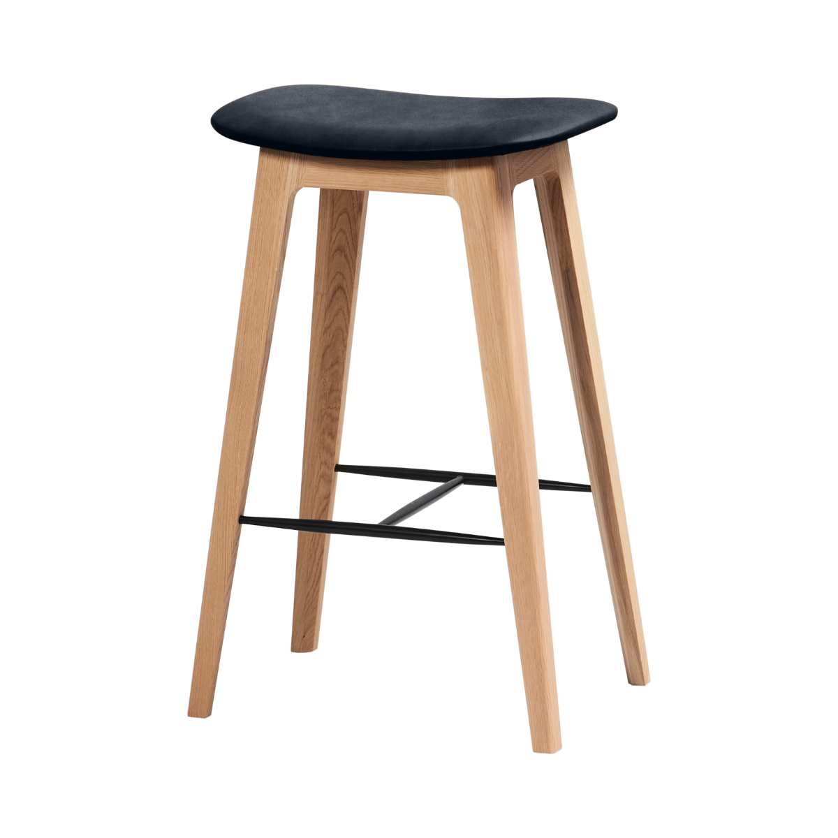  | Nordic Bar Stool - Oak [Contract] - 68 cm Luna Carbon | SACKit