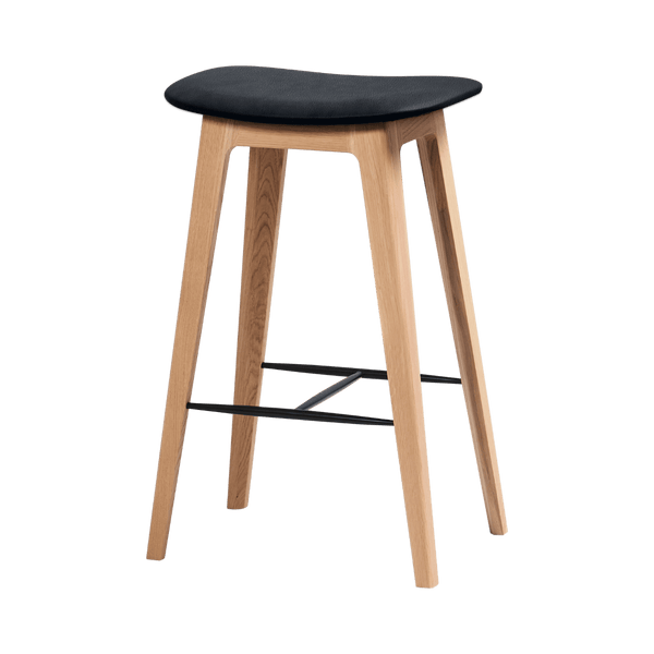 variant_8594314-U% | Nordic Bar Stool - Oak (2. sortering) - 68 cm Terra Black | SACKit